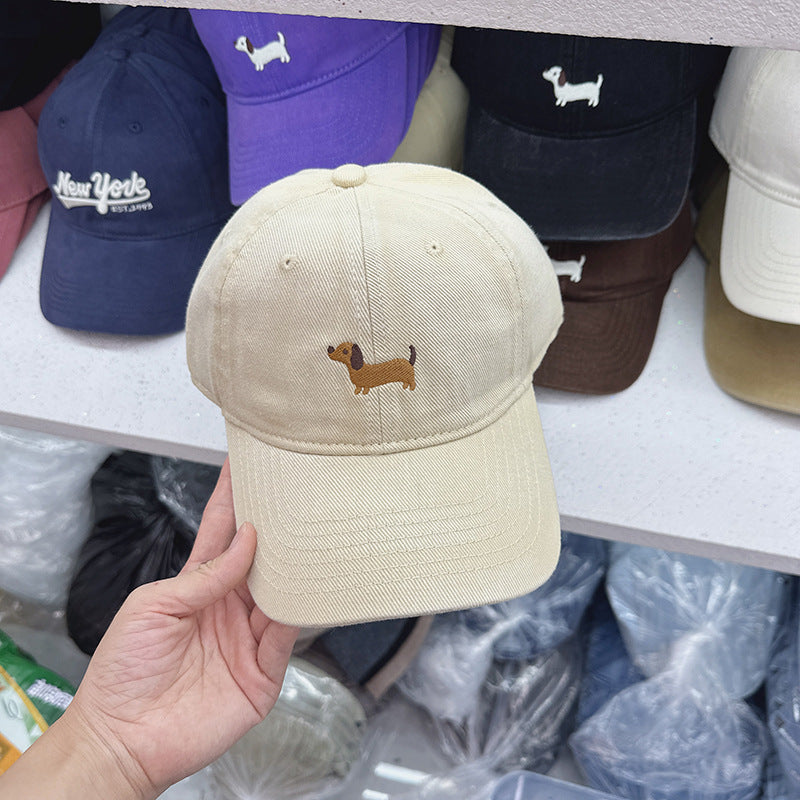 Wholesale Cute cartoon puppy baseball cap duckbill cap unisex